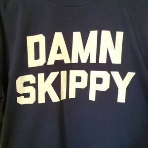 XL Damn Skippy Navy Graphic Tee